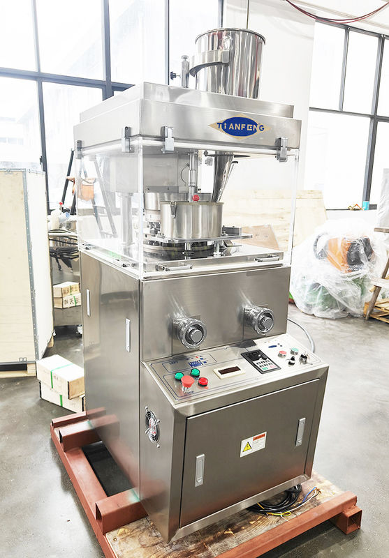 10000-42000 штук/час Мощность вращающаяся таблетка прессовая машина с 380V напряжением и 20-37RPM Максимальная скорость башни