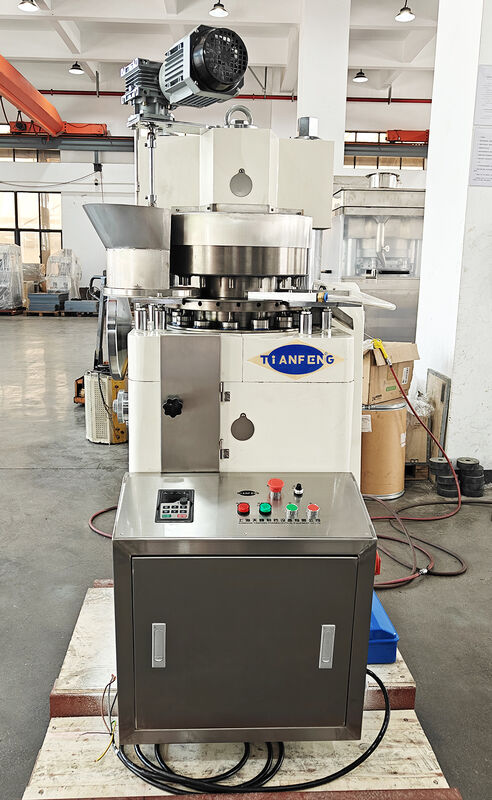 Rotary Tablet Press Machine with Multi Station Turret and Adjustable Compression Force for 30,000 Tablets Per Hour Production